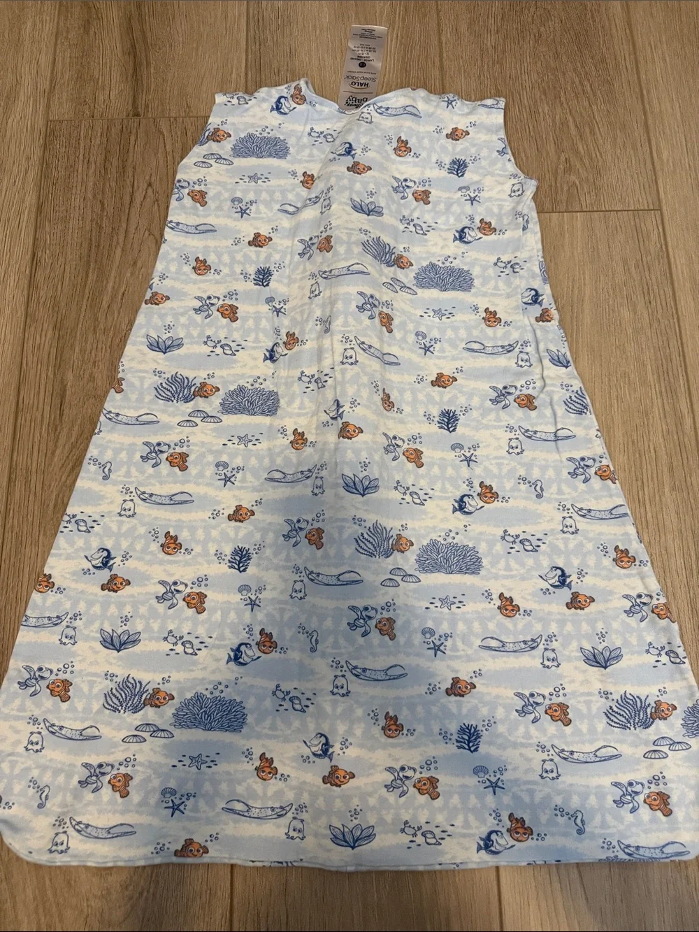 Halo Blue and White Sea Life Sleep Sack